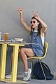 cara delevingne margaret qualley at lunch 66