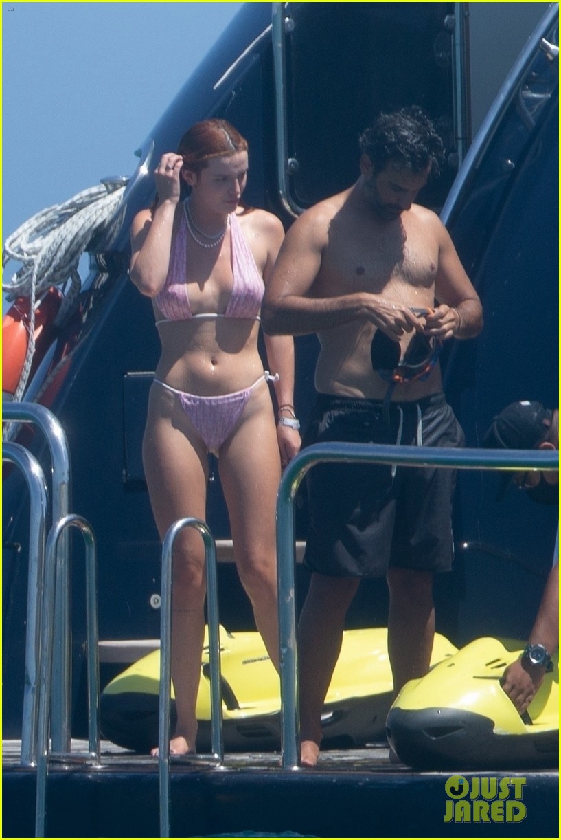 bella thorne pink bikini vacation with benjamin mascolo 15