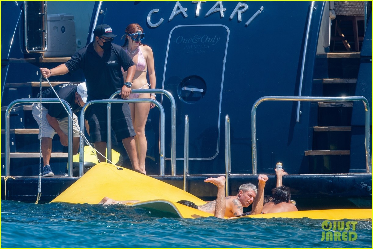 bella thorne pink bikini vacation with benjamin mascolo 37