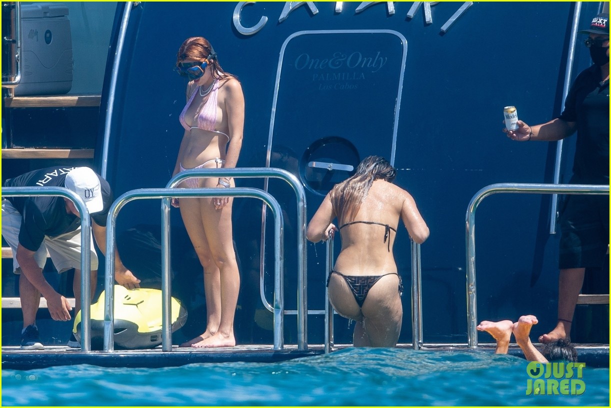 bella thorne pink bikini vacation with benjamin mascolo 38