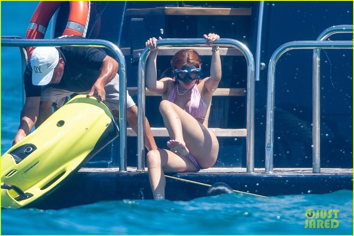 bella thorne pink bikini vacation with benjamin mascolo 42