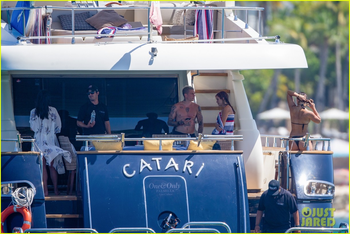 bella thorne pink bikini vacation with benjamin mascolo 50