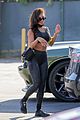 vanessa hudgens abs show off black outfit workout 03