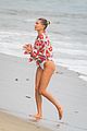 kendall jenner hailey bieber check out the waves in malibu 06