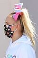 jojo siwa wears her own face on her mask while out for ice cream 02