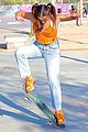 addison rae shows off her skateboarding skills at the skate park 18