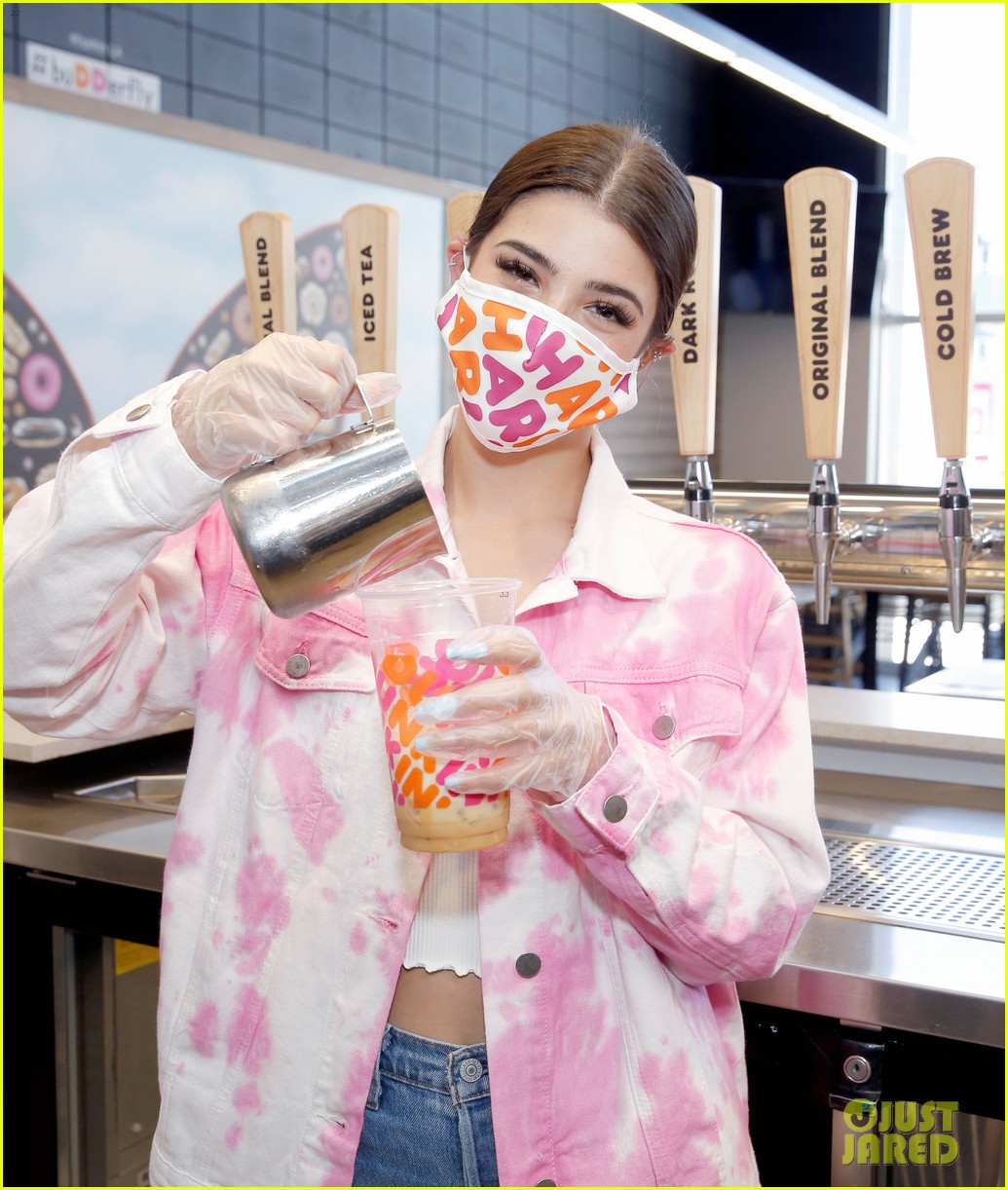 Full Sized Photo of charli damelio gets her own dunkin donuts drink the ...