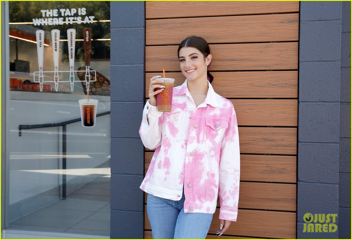 Full Sized Photo of charli damelio gets her own dunkin donuts drink the