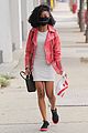 skai jackson gets caught red handed heading into dwts studio 01