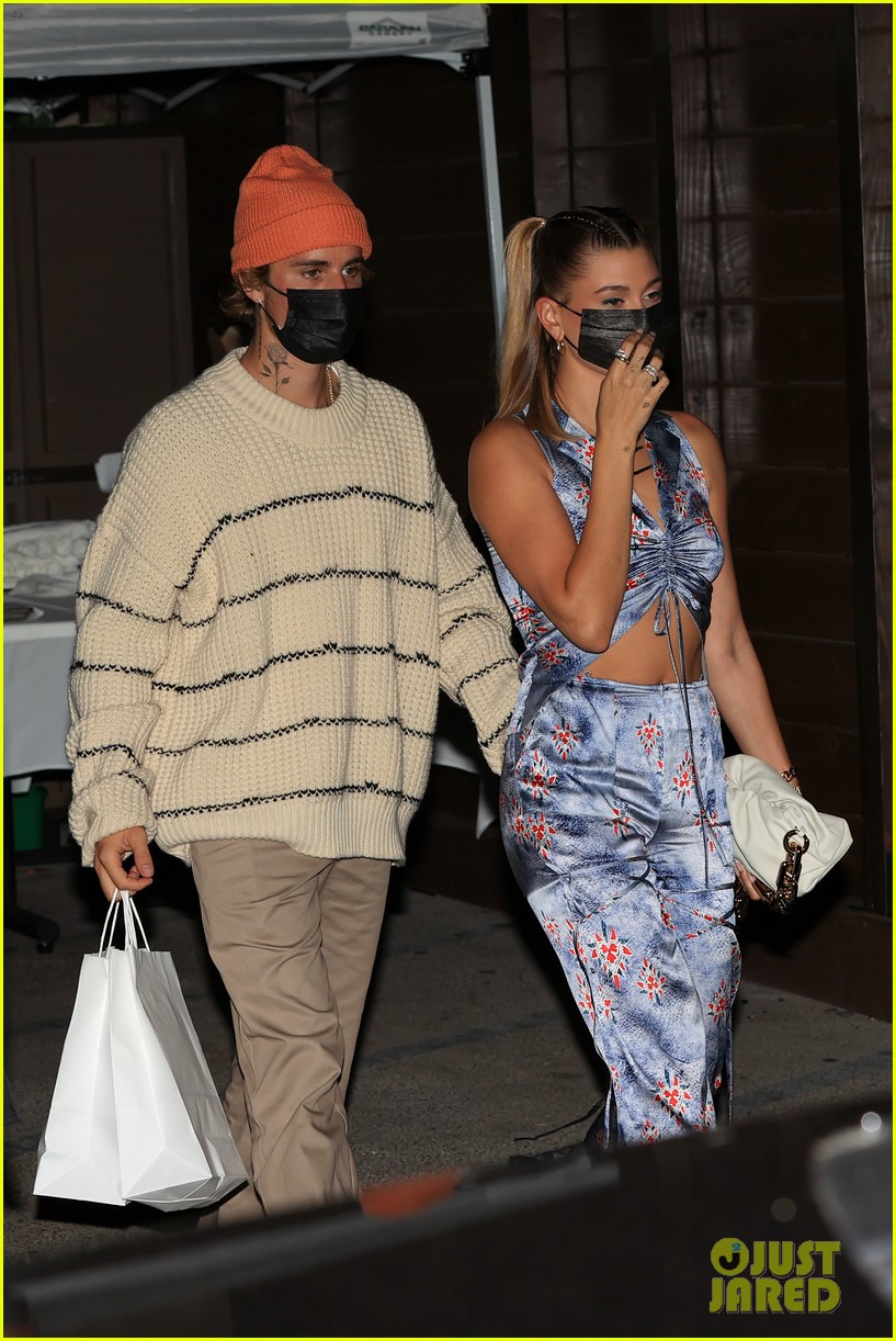 Full Sized Photo of justin bieber hailey bieber dinner at craigs 06