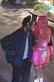 noah centineo pda with stassie karanikolaou at halloween party 04