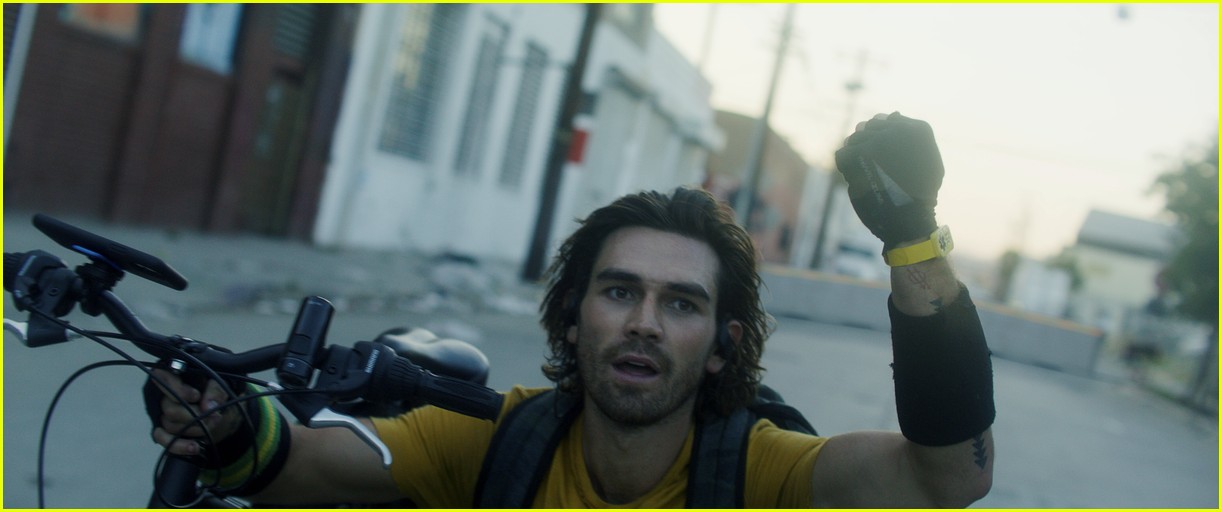 kj apa sofia carson star in songbird trailer 01