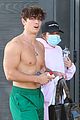 bryce hall leaves the gym shirtless with addison rae 05