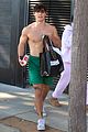 bryce hall leaves the gym shirtless with addison rae 09