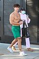 bryce hall leaves the gym shirtless with addison rae 17