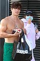 bryce hall leaves the gym shirtless with addison rae 18