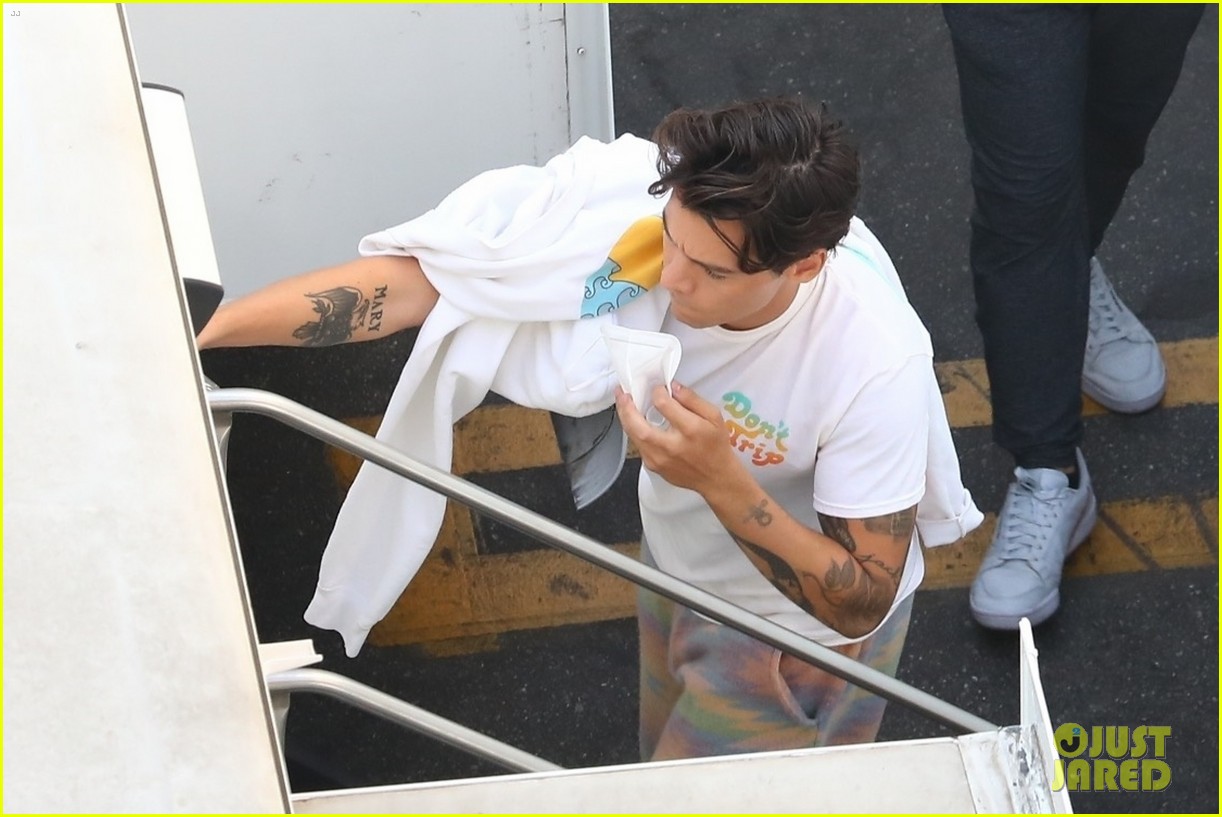 Harry Styles Wears a 'VOTE' Shirt on 'Don't Worry Darling' Set (Photos), Chris Pine, Dont Worry Darling, Harry Styles, Nick Kroll, Olivia Wilde