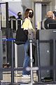 kaia gerber airport arrival thanksgiving flight 30