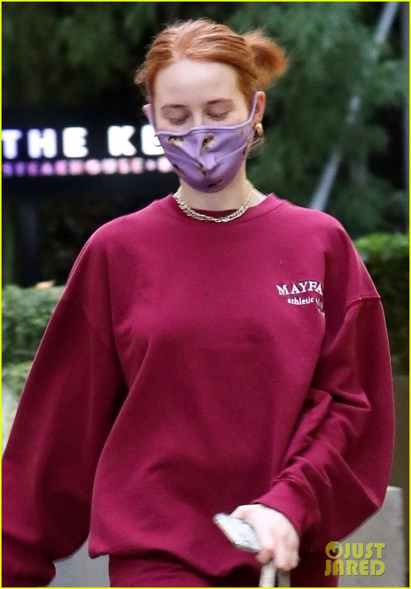 Full Sized Photo of madelaine petsch lili reinhart dog walk vancouver