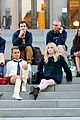 you have to see these new pics of thomas doherty gossip girl cast filming on the steps 15