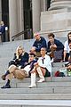 you have to see these new pics of thomas doherty gossip girl cast filming on the steps 27