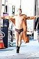 thomas doherty bares cold just underwear gold robe gg set 12