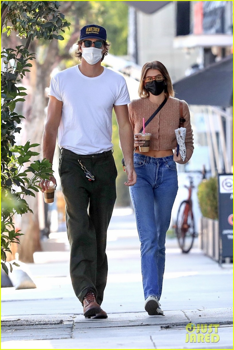 Full Sized Photo of jacob elordi kaia gerber coffee run photos 23 ...