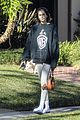 kaia gerber jacob elordi take her dog for a walk 02