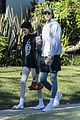kaia gerber jacob elordi take her dog for a walk 35