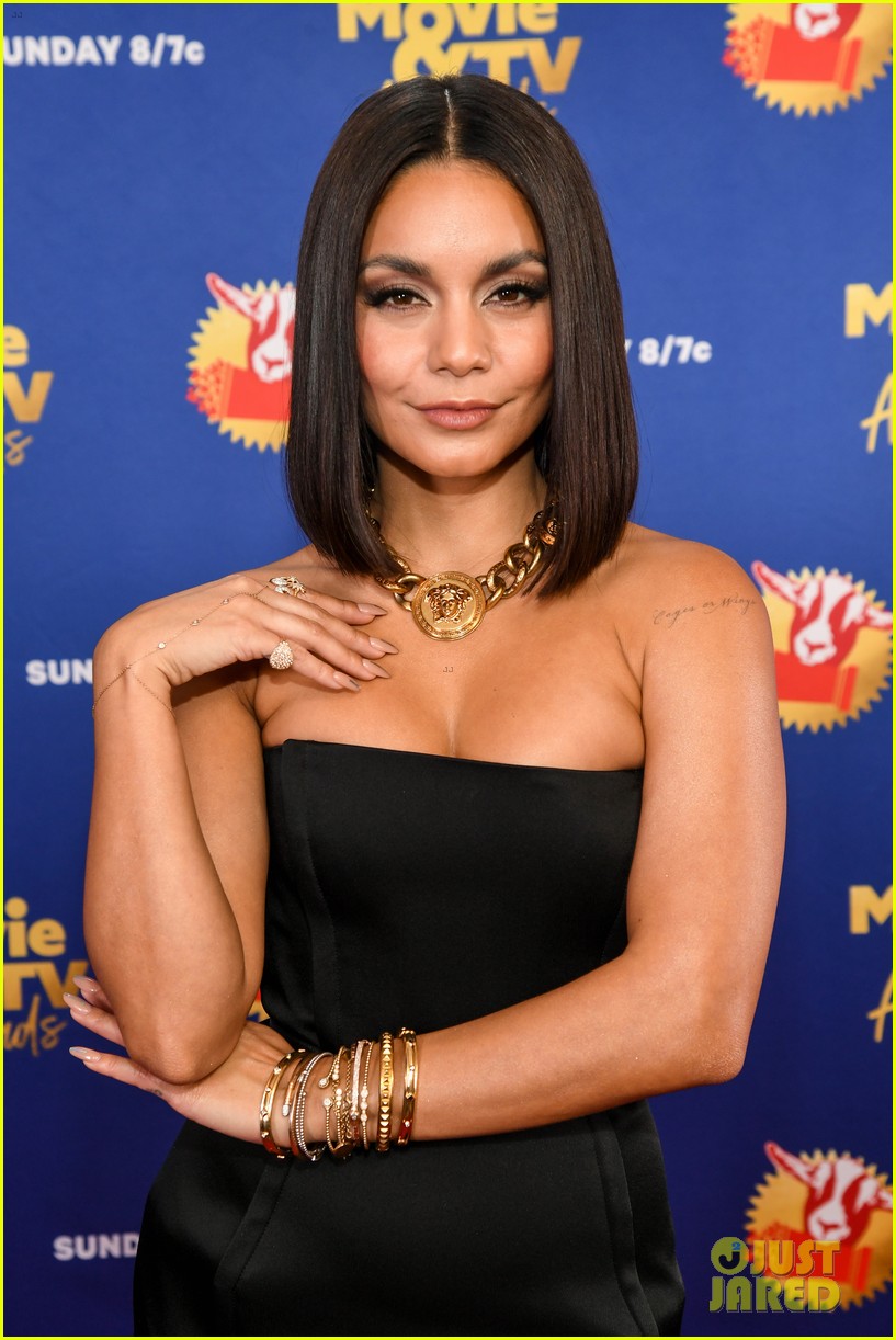 Vanessa Hudgens Stuns in Black Mini Dress For MTV's Greatest of All ...