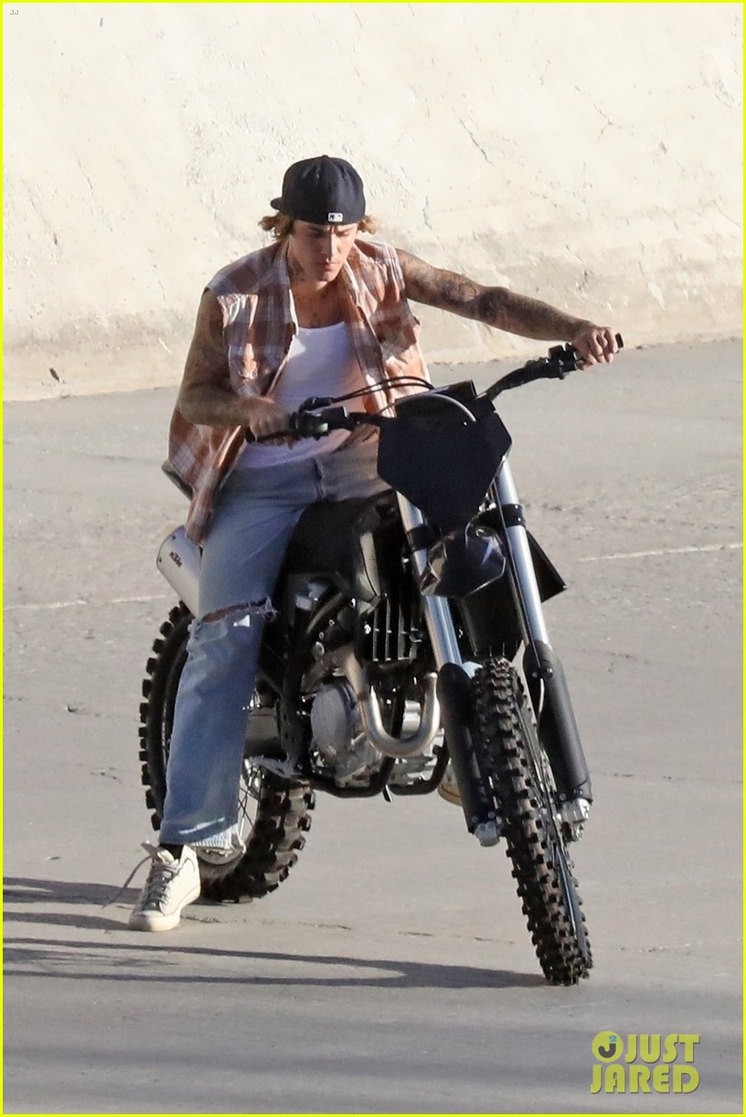 Full Sized Photo of justin bieber rides motorcycle music video 03 ...