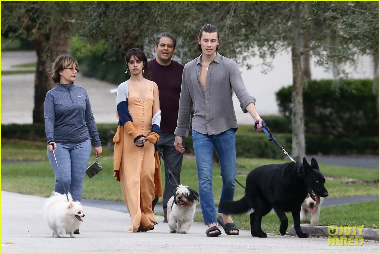 Shawn Mendes Joins Camila Cabello & Her Parents for a Walk in Florida ...