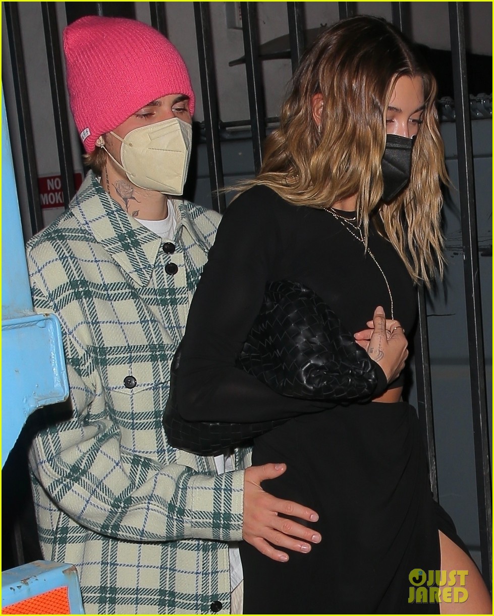 justin bieber hailey bieber pda night out 07