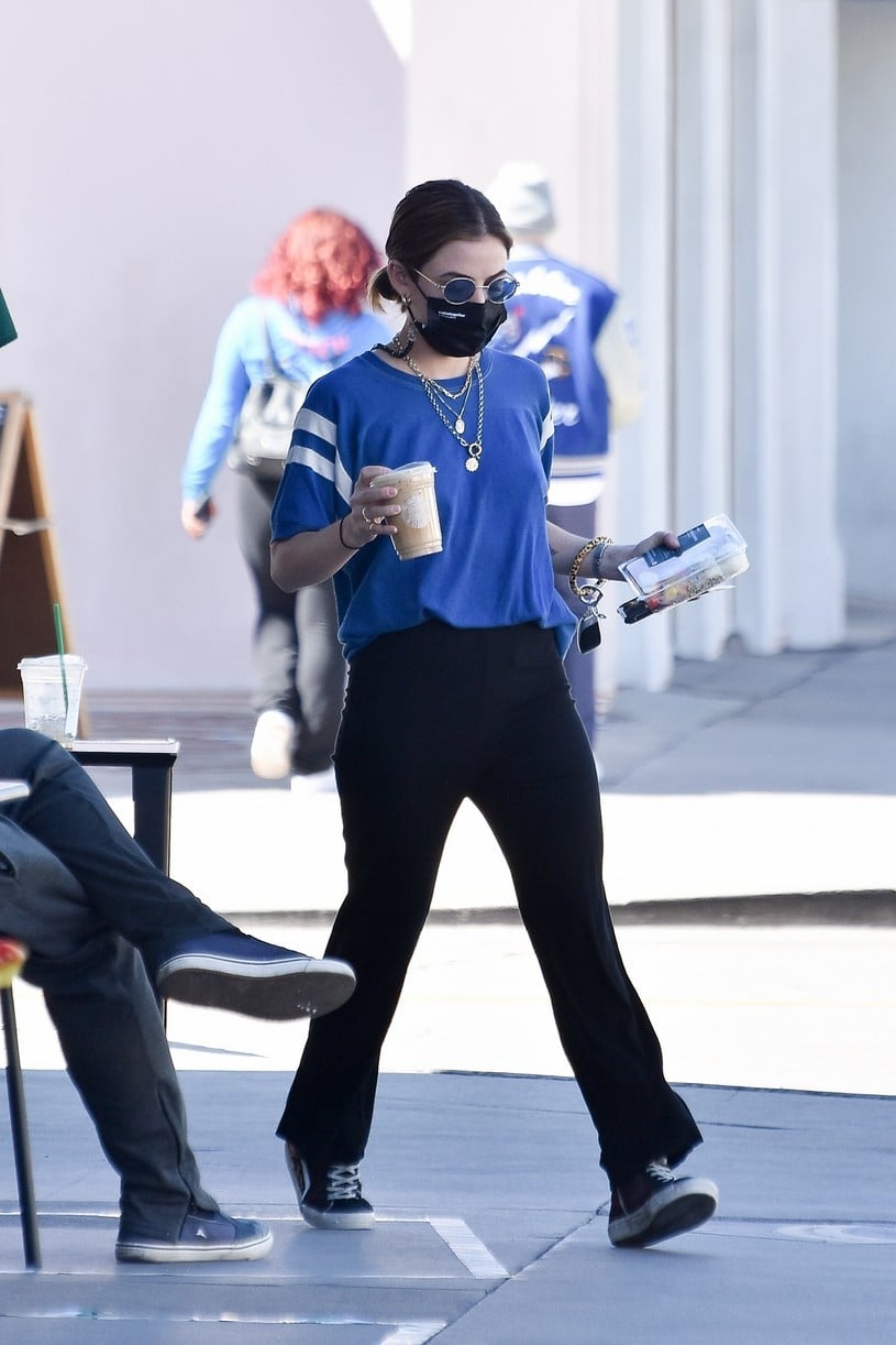 Lucy Hale Runs Errands Around Town After Being Spotted With Skeet