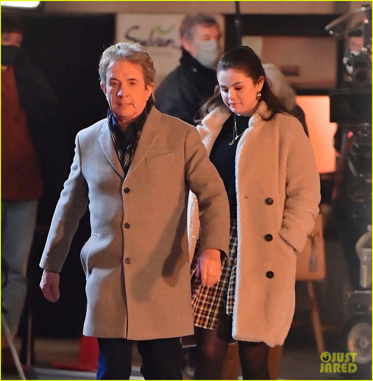selena gomez martin short worried looks only murders night set 07