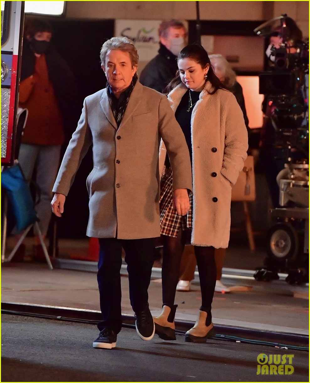 selena gomez martin short worried looks only murders night set 09