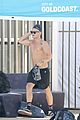 cody simpson shirtless buff physique swim practice 08