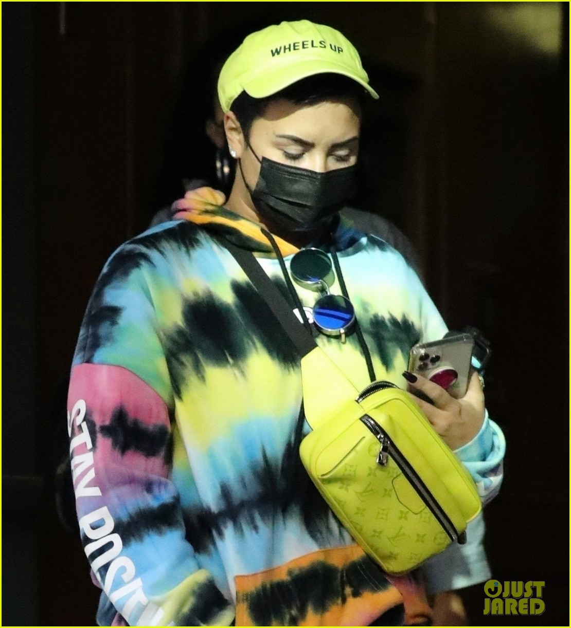 Demi Lovato Sports a Colorful & Cozy Outfit During Her Afternoon Outing