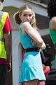 dove cameron chloe bennett yana perault get into character on first day of powerpuff 01