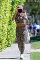 addison rae wears leopard print outfit for midweek workout 05