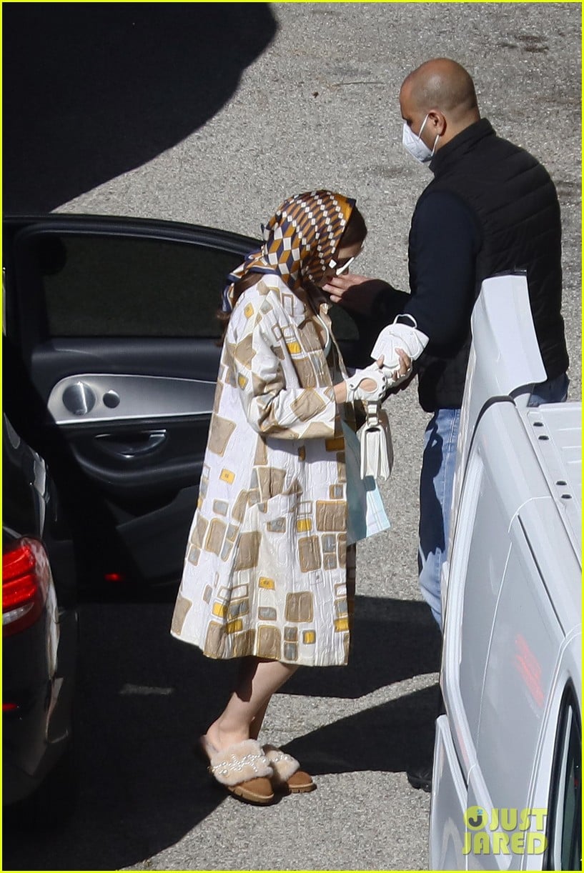 lily collins shooting emily in paris season two 10