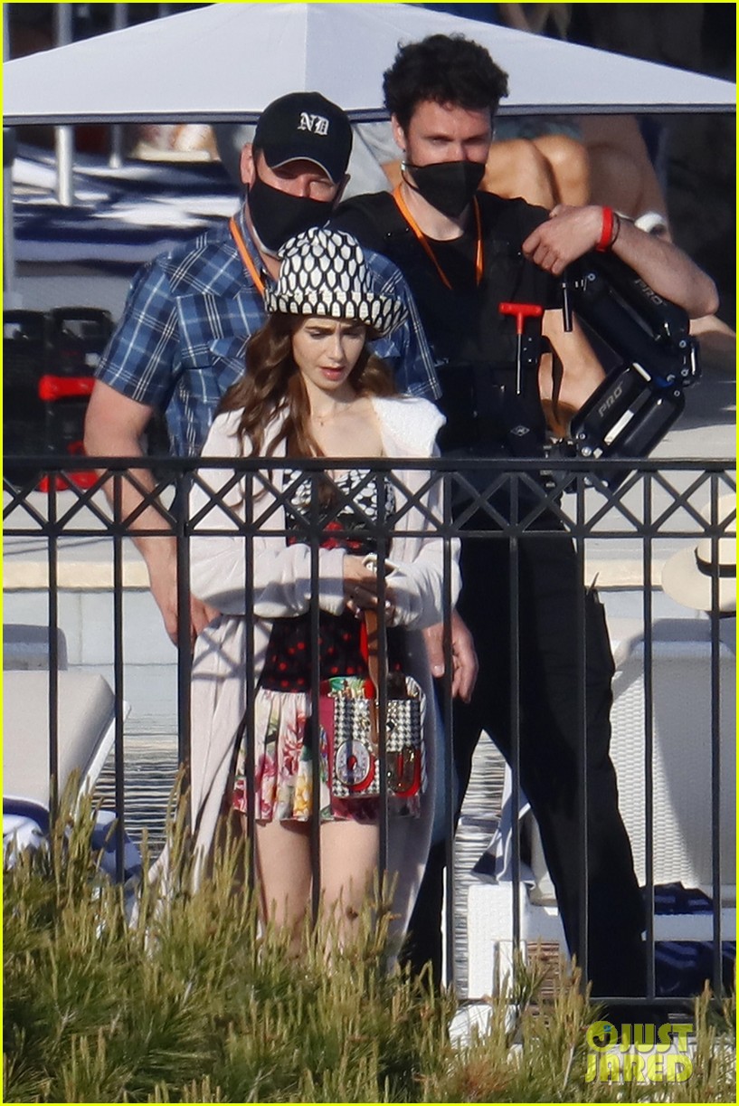 lily collins shooting emily in paris season two 37