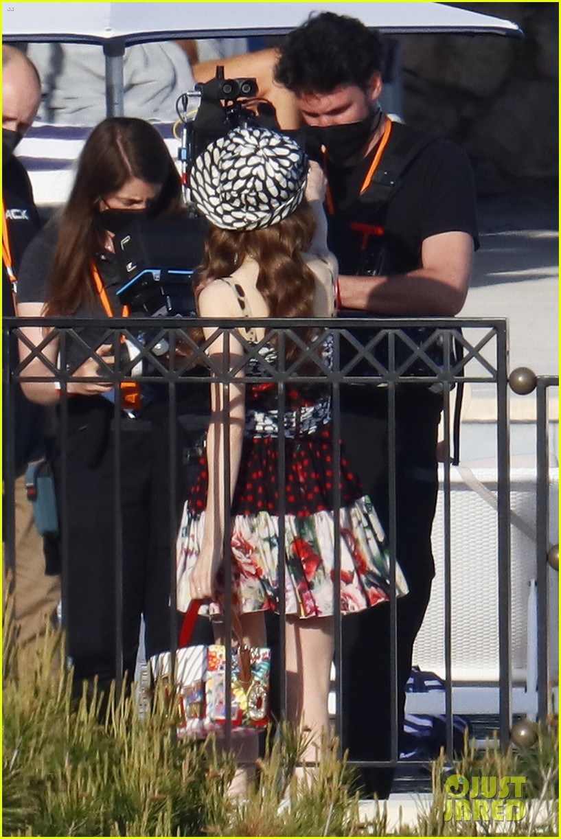lily collins shooting emily in paris season two 40