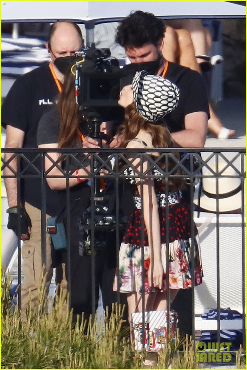lily collins shooting emily in paris season two 41