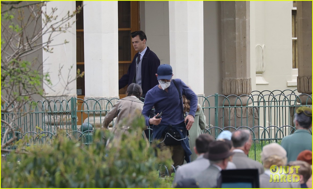 Harry Styles & Emma Corrin Get Back to Work Filming 'My Policeman