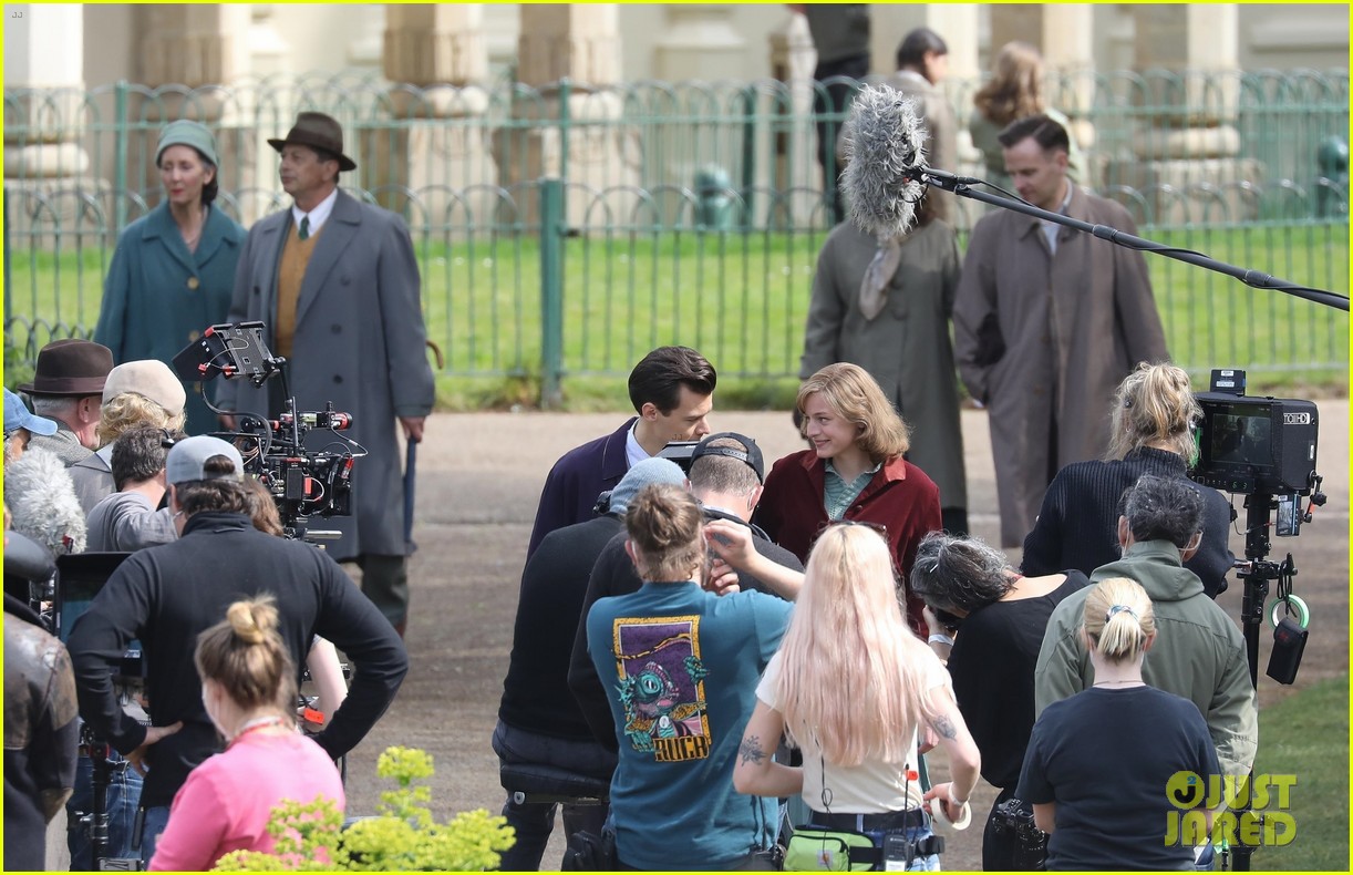 Harry Styles & Emma Corrin Get Back to Work Filming 'My Policeman