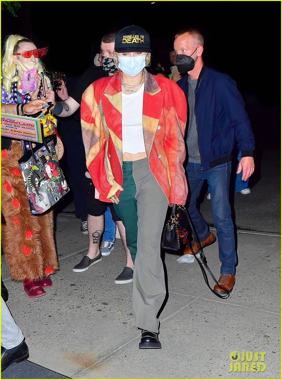 Miley Cyrus Rocks a Red Jacket While Arriving Back At Her Hotel After ...