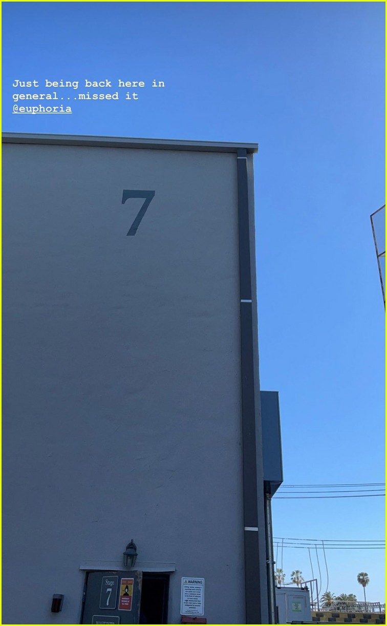 zendaya shares new photos from euphoria set missed being there 03