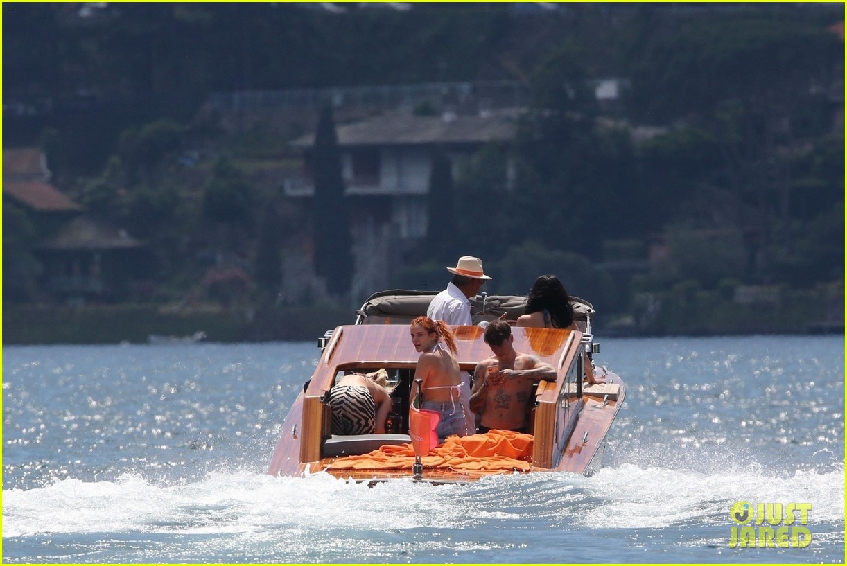 bella thorne yellow bikini lake como with benjamin mascolo 51
