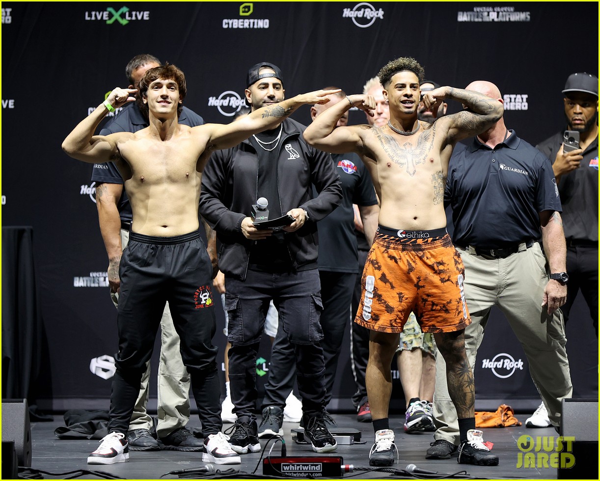 bryce hall tayler holder vinnie hacker weigh in ahead of weekend boxing event 18